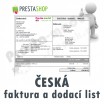 Modul pro PrestaShop - [Modul] Česká Faktura a Dodací List - Presta-modul 1.5.x, 1.6.x