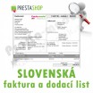 Modul pro PrestaShop - [Modul] Slovenská Faktura a Dodací List - Presta-modul 1.5.x, 1.6.x