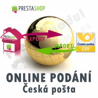 Modul pre PrestaShop - [MODUL] Online podanie Česká pošta (exp/imp CSV) - Presta-modul 1.5.x, 1.6.x
