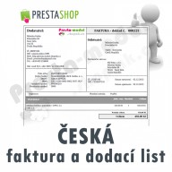 Module for PrestaShop - [Module] Czech invoices and delivery notes - Presta-module 1.5.x, 1.6.x
